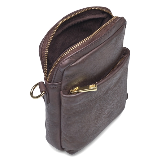 Depeche - Golden Chic Mobile bag 15700 - Dark Brown
